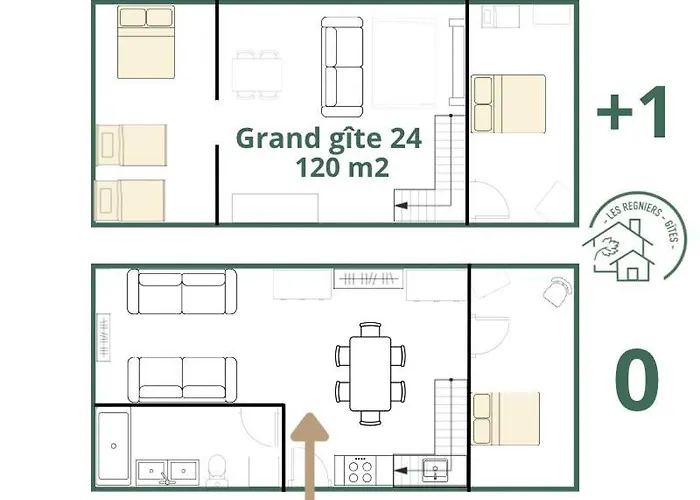 Сasa de vacaciones Les Régniers - 1 X4 à 6 Et 1 X8 - à Réserver Ensemble Ou Séparément *